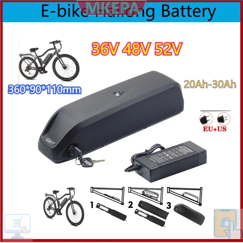 🔋 36-48-52V Für Motor Elektris – Ebike Battery 48V 20Ah Hailong Bewertung und Preis